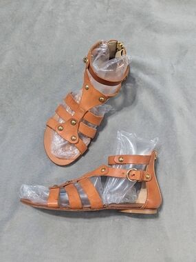 Carlo Pazolini Couture genuine leather gladiator sandals made in Italy